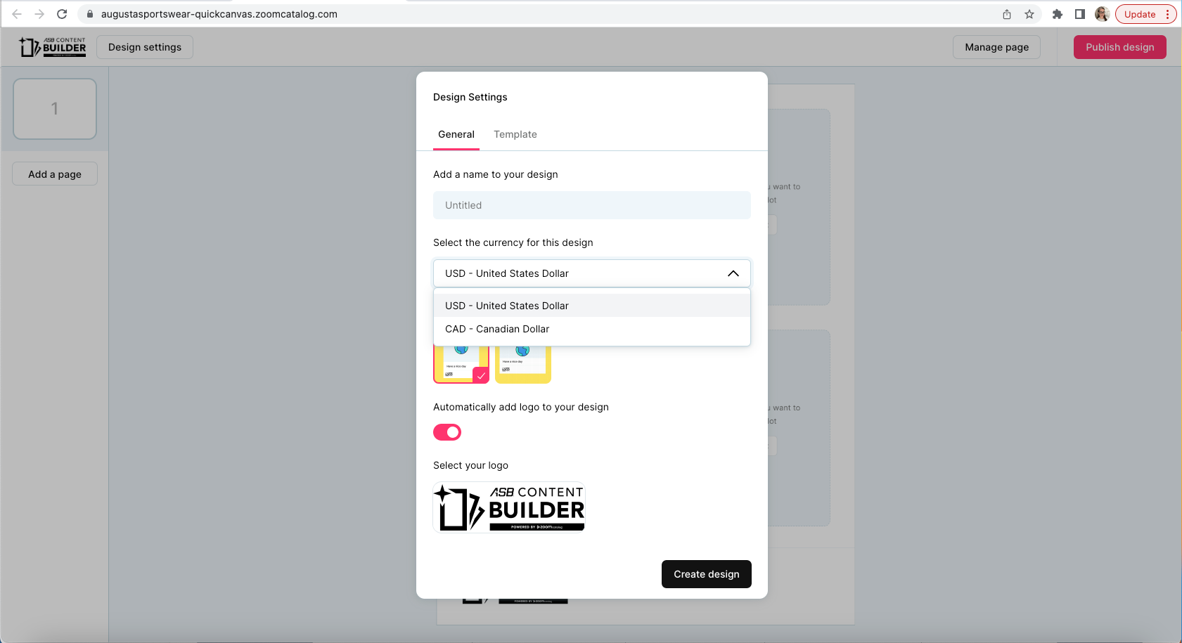 Changing currency in ASB Content Builder for Make It Quick