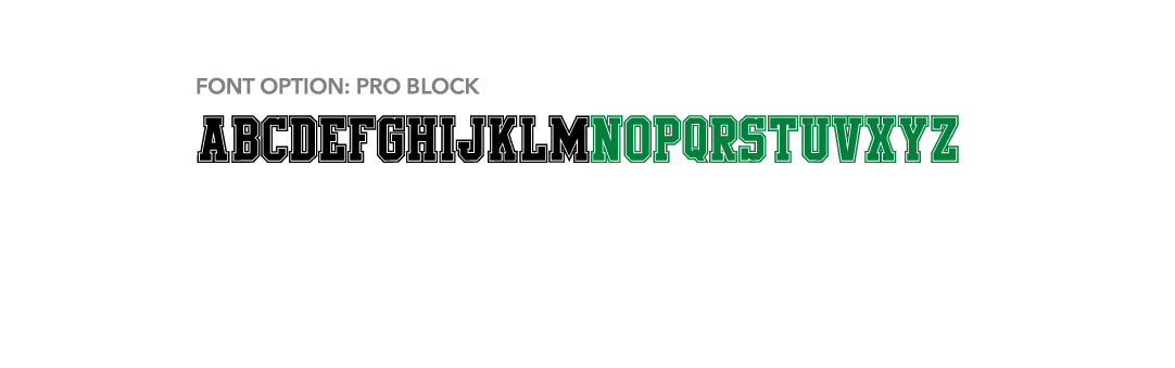 Russell Athletic Blitz Football - pro block Font