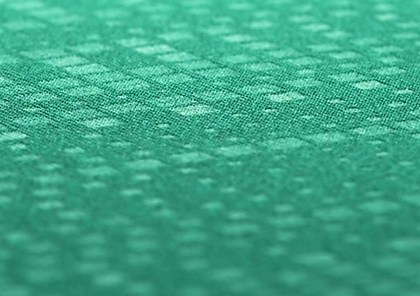 Green jacquard fabric 