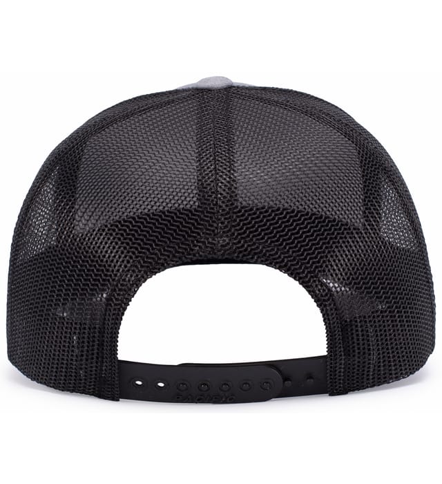 Pacific Headwear 104S | Contrast Stitch Snapback Trucker Cap