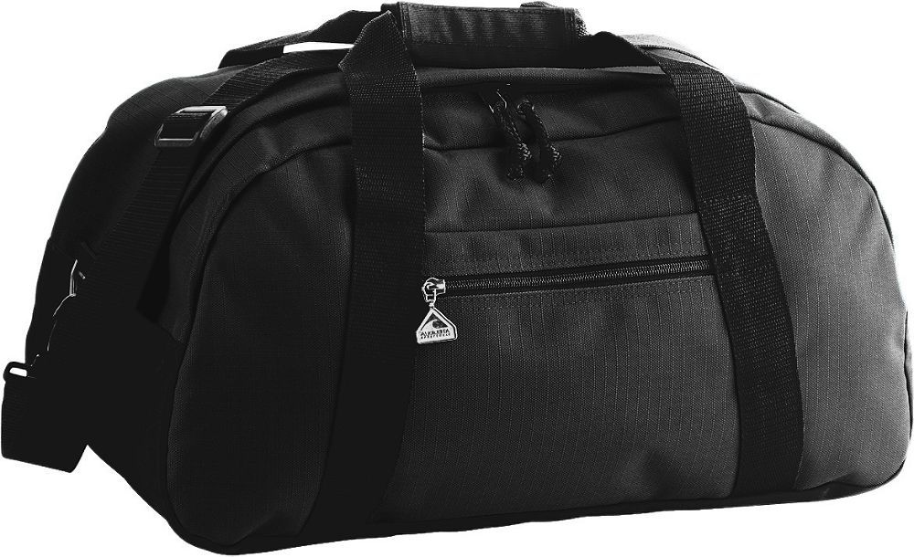 Large Ripstop Black Duffel Bag