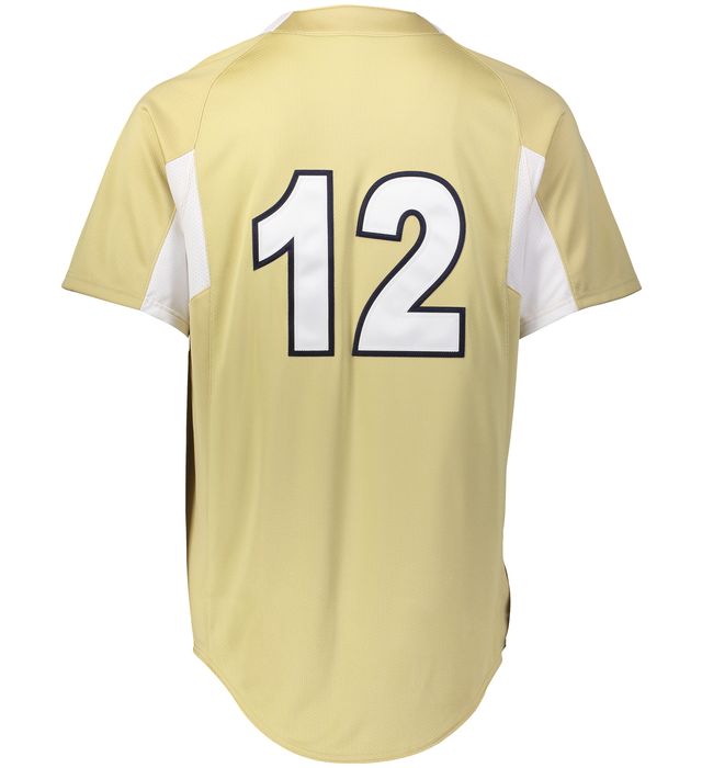 Holloway Youth Full Button Baseball Jersey