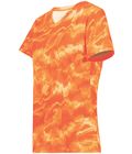 Orange Shockwave Print