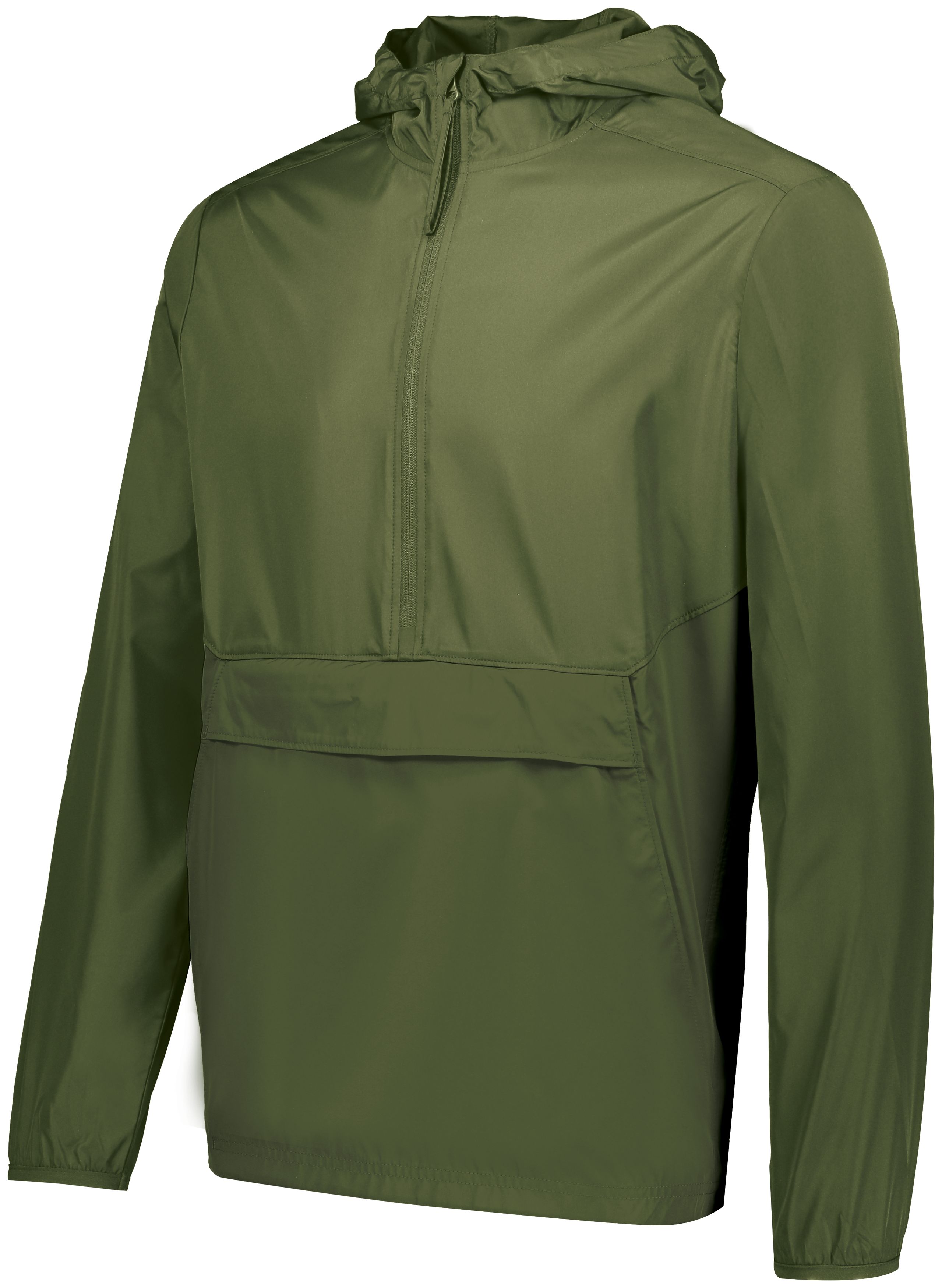Holloway 229534 Men's Pack-N-Go Quarter-Zip pullover Jacket in Green