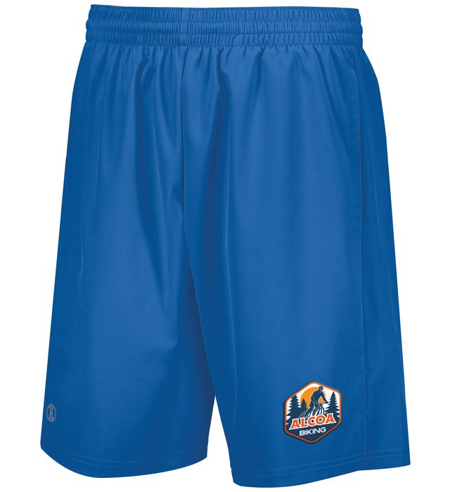 Holloway Men's Weld Shorts - 2-Inch Inseam Bermuda Style With Acid Wash And Suspender Buttons