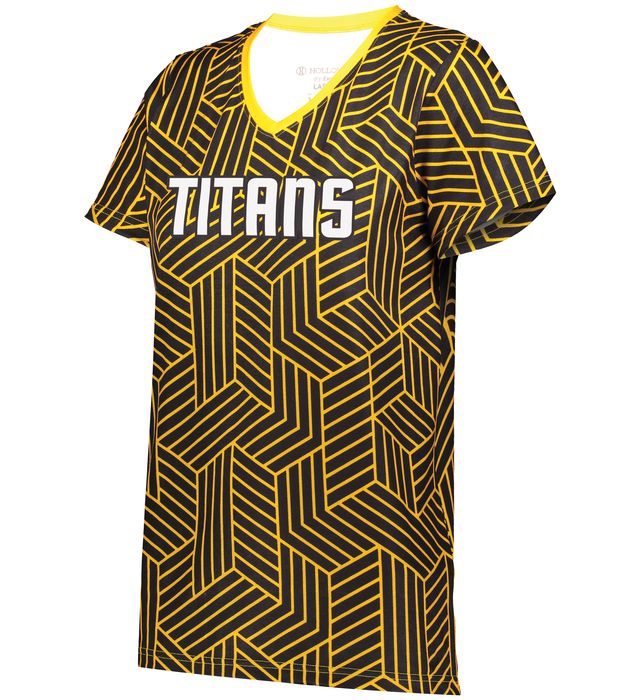 Ladies FreeStyle Sublimated Turbo Cotton-Touch Poly Tee