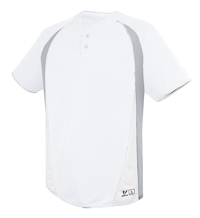 Augusta Sportswear 2-Button Baseball Jersey - Dark/Colors