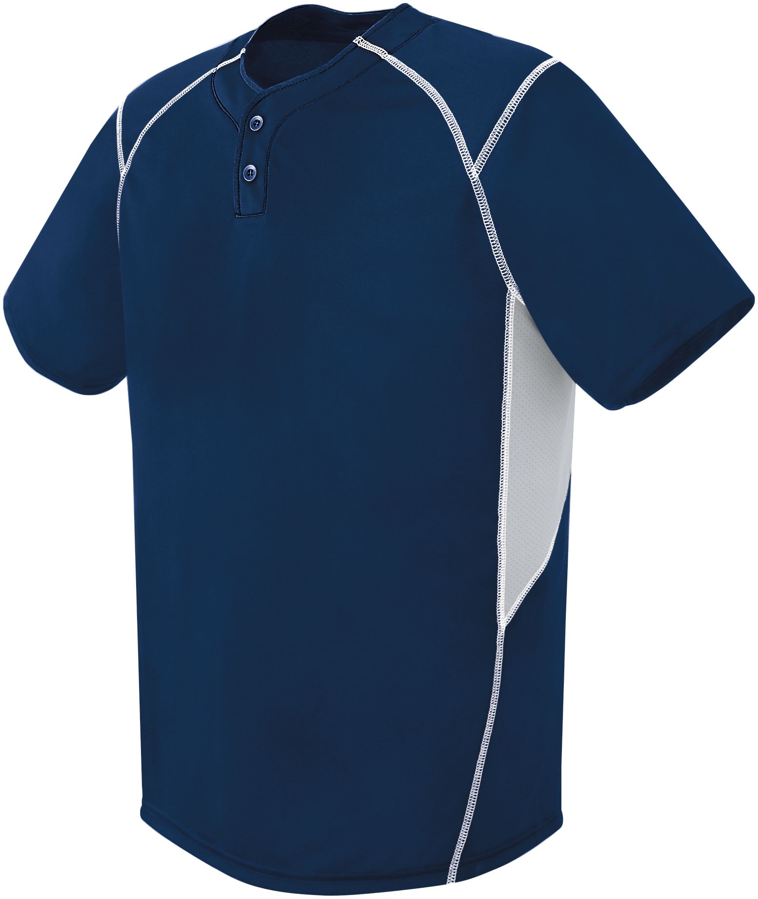 Russell 3R6X2M 2-Button Baseball Jersey