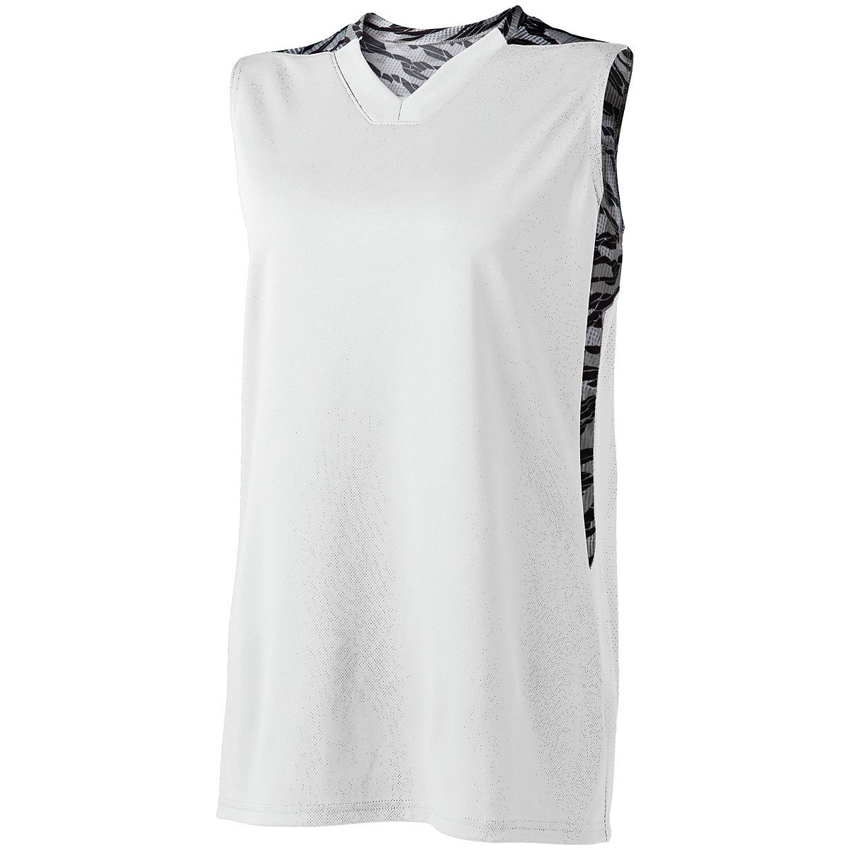 Holloway 224376 - Ladies Retro Basketball Jersey Royal/White - XL