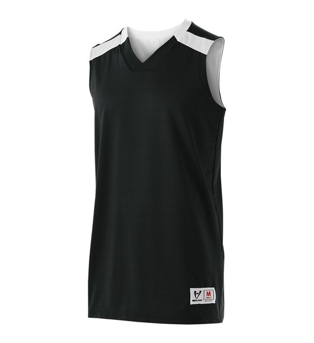 black and white reversible jersey with number