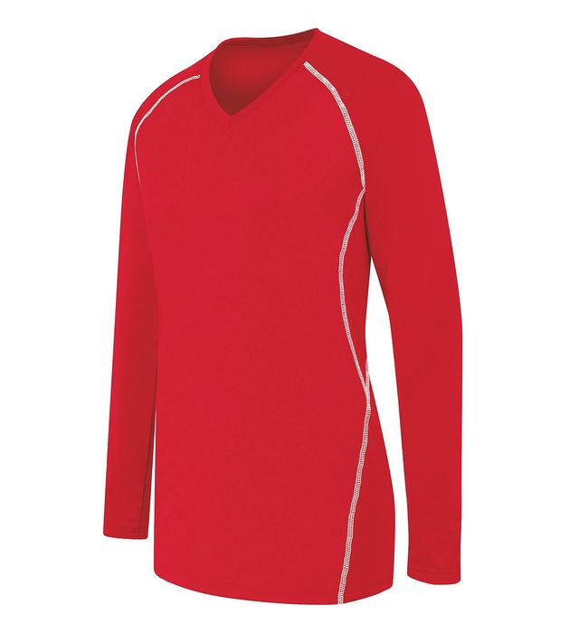 Ladies Long Sleeve Solid Jersey
