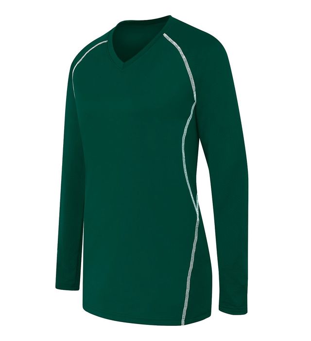 Girls Long Sleeve Solid Jersey
