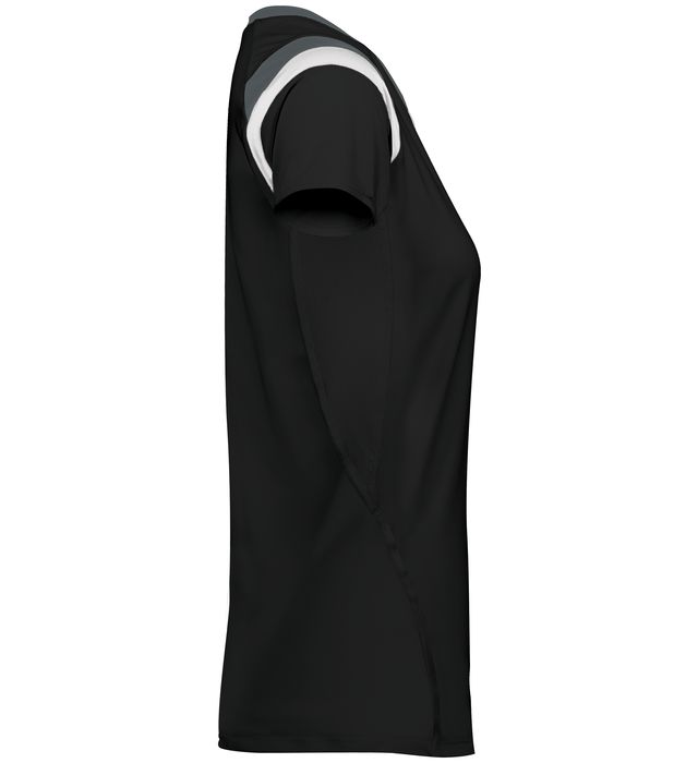 Ladies TruHit Tri-Color Short Sleeve Jersey | Augusta Sportswear