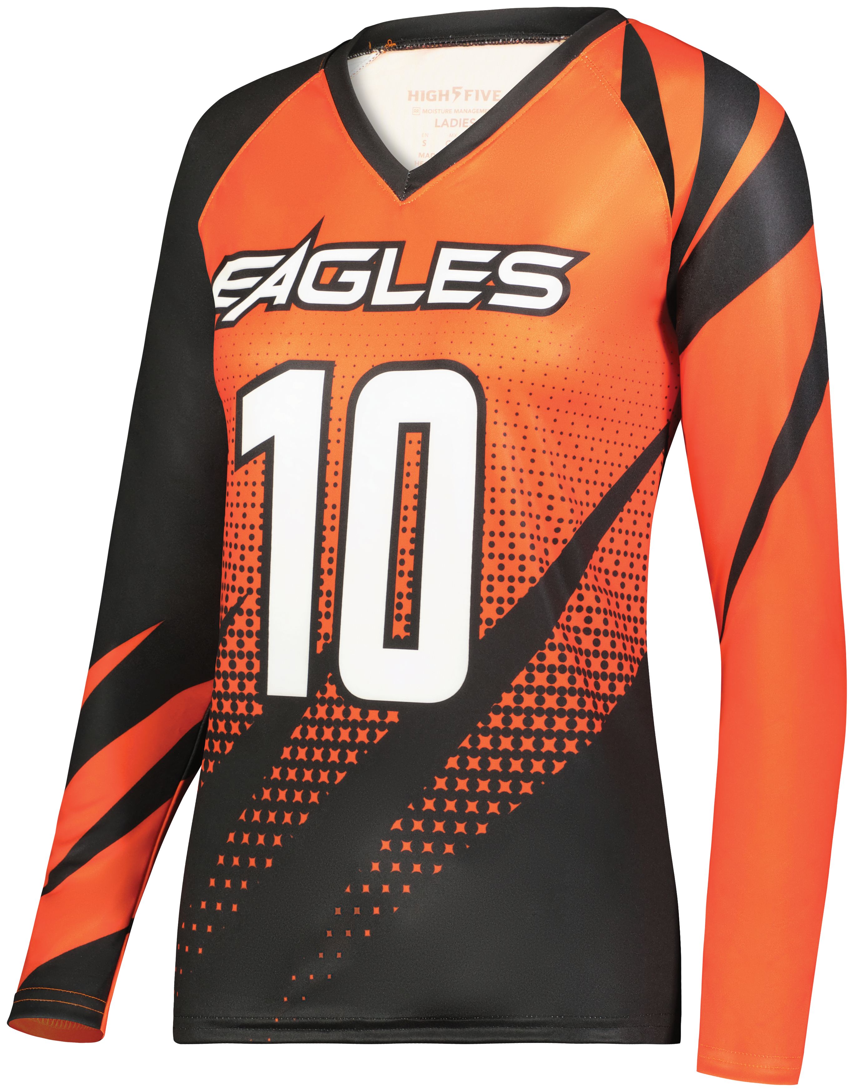 High Five CUT_228358  Ladies FreeStyle Sublimated Cap Sleeve Volleyball  Jersey