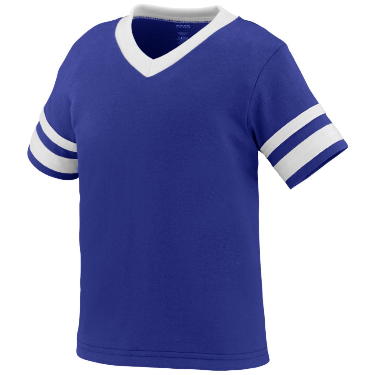 Augusta Sportswear 361 - Youth V-Neck Jersey with Striped Sleeves