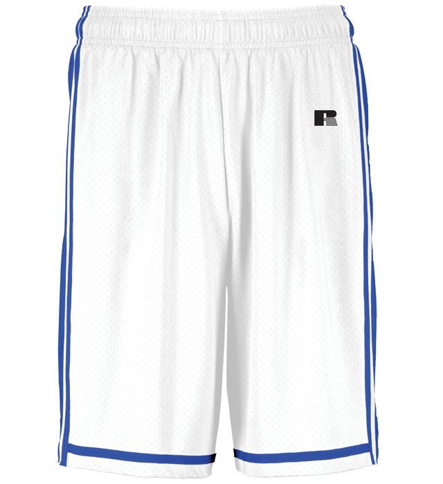 Holloway 224277 Youth Retro Basketball Shorts - Navy/White - M