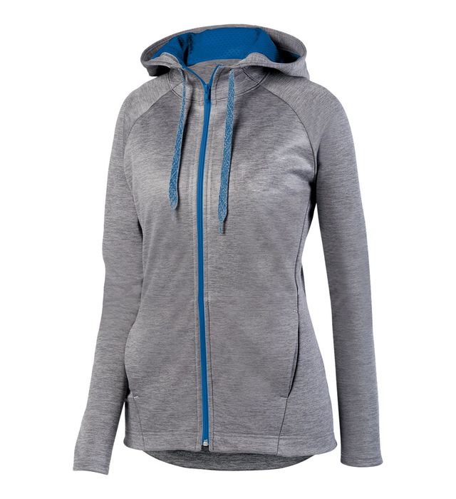 Augusta 5558 | Ladies Zoe Tonal Heather Full Zip Hoodie