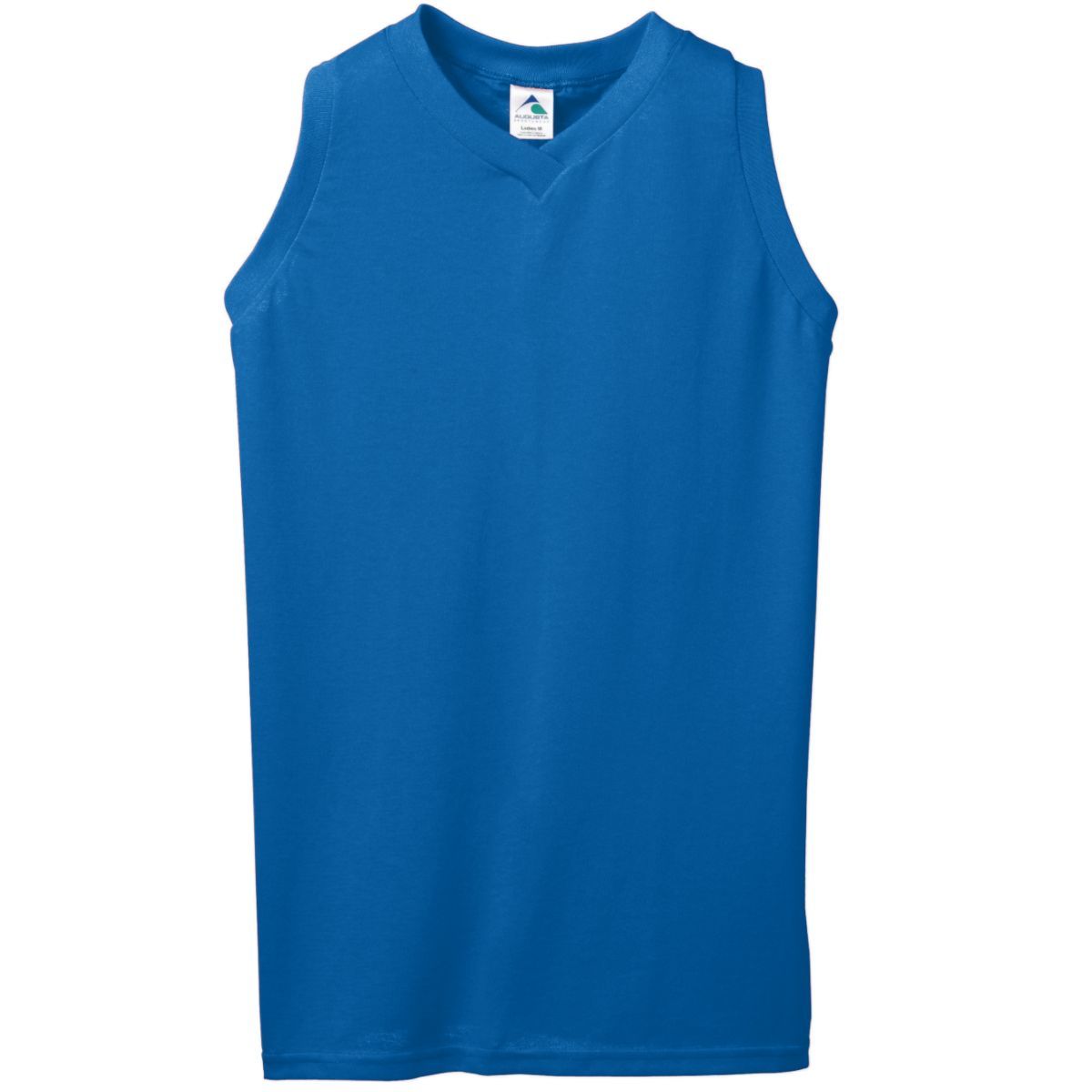 VKM Women's Dazzle Sleeveless V-Neck Racerback Blue Basketball Jerseys