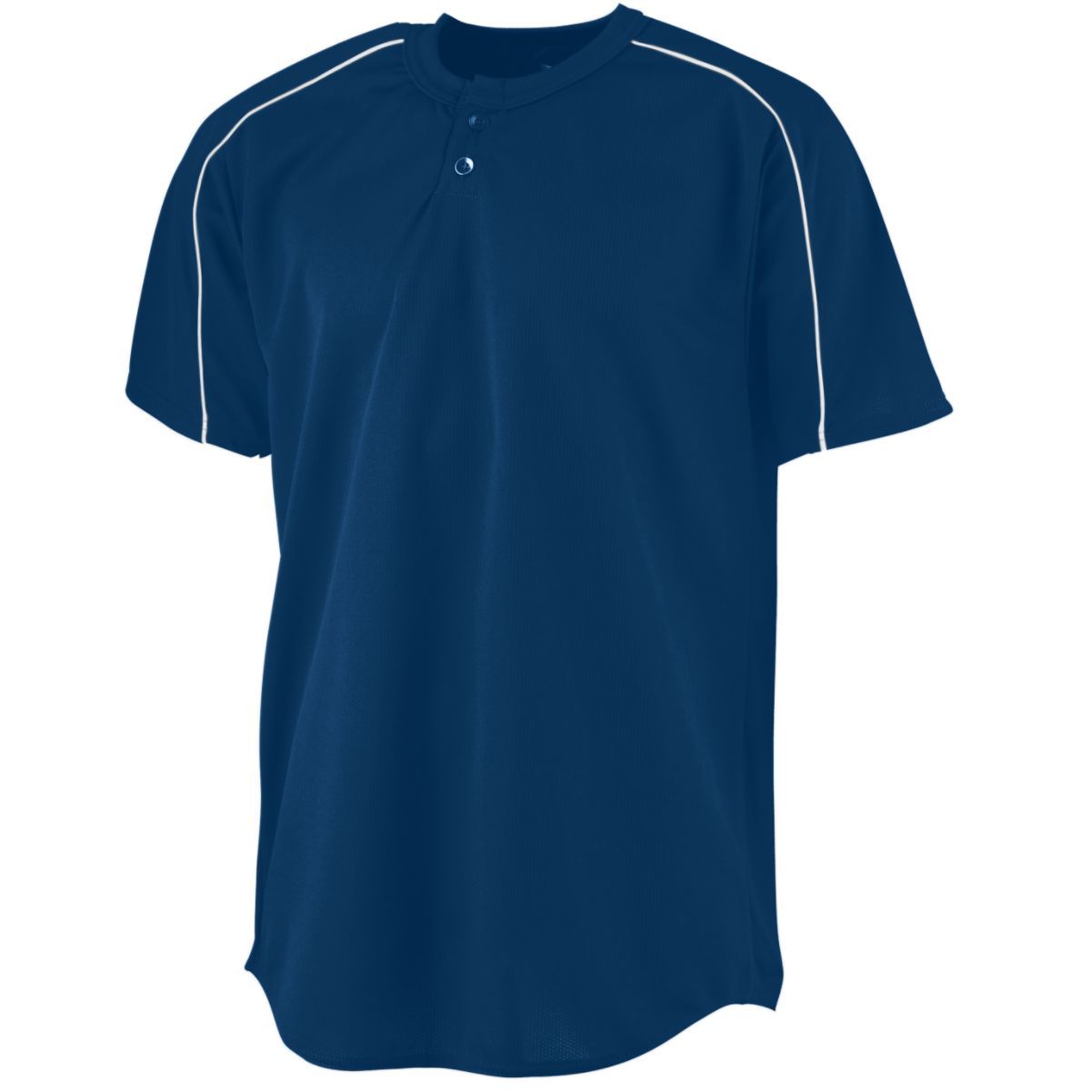 Augusta 585 Wicking Two-Button Baseball Jersey with Piping