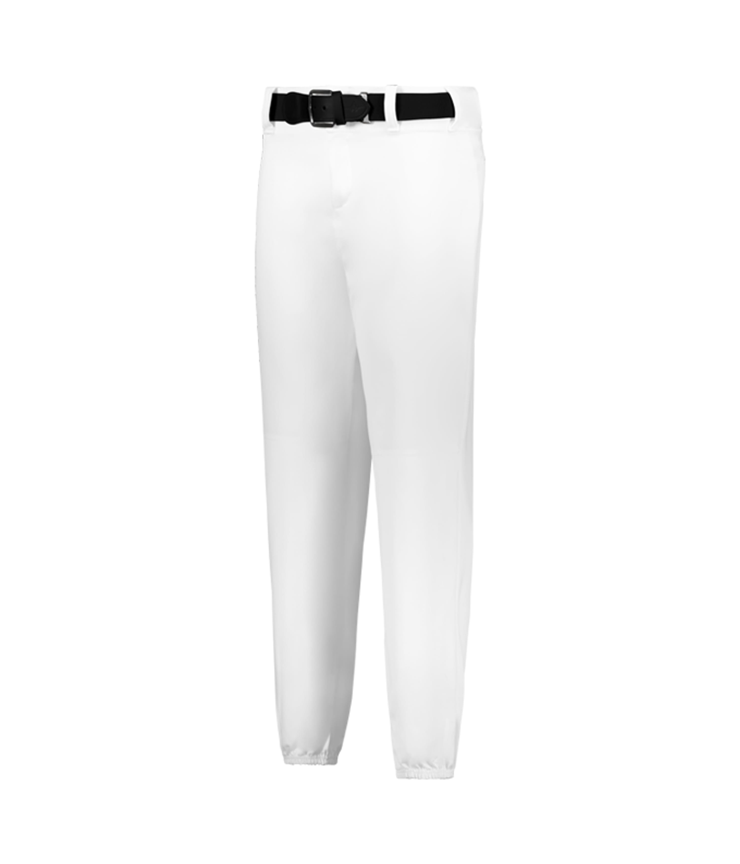 Youth White Elastic Bottom Baseball Pants Youth White Elastic Bottom Baseball Pants