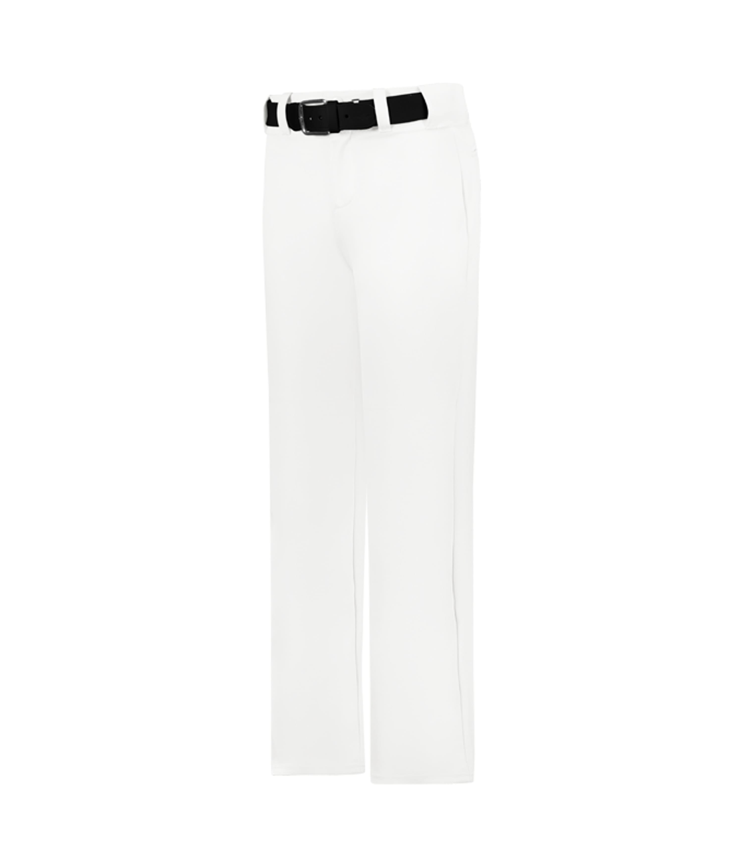 White Open-Hem Baseball Pants for Youth Boys and Girls White Open-Hem Baseball Pants for Youth Boys and Girls