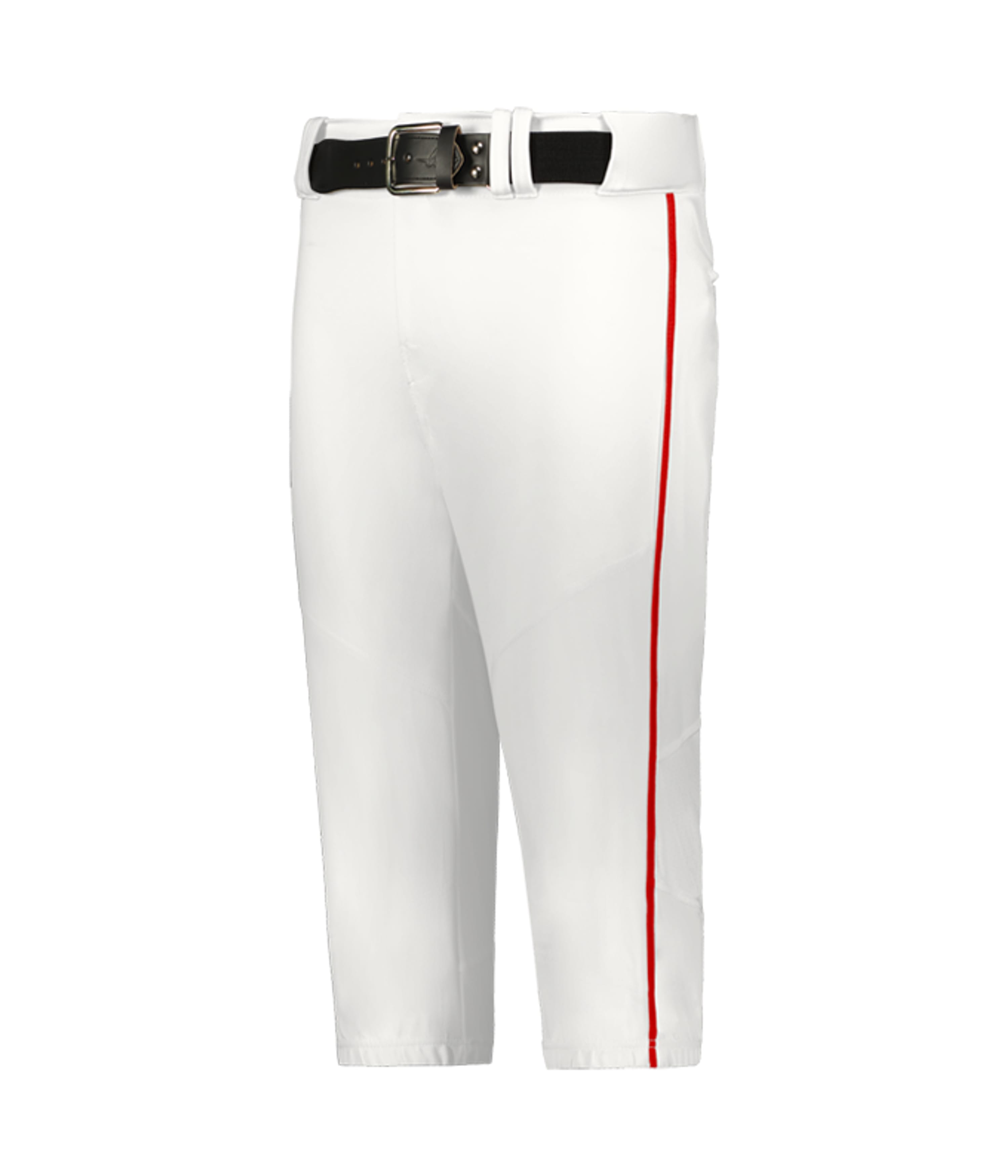 Youth Boys Mid-Calf Baseball Pants with Red Braided Trim Youth Boys Mid-Calf Baseball Pants with Red Braided Trim