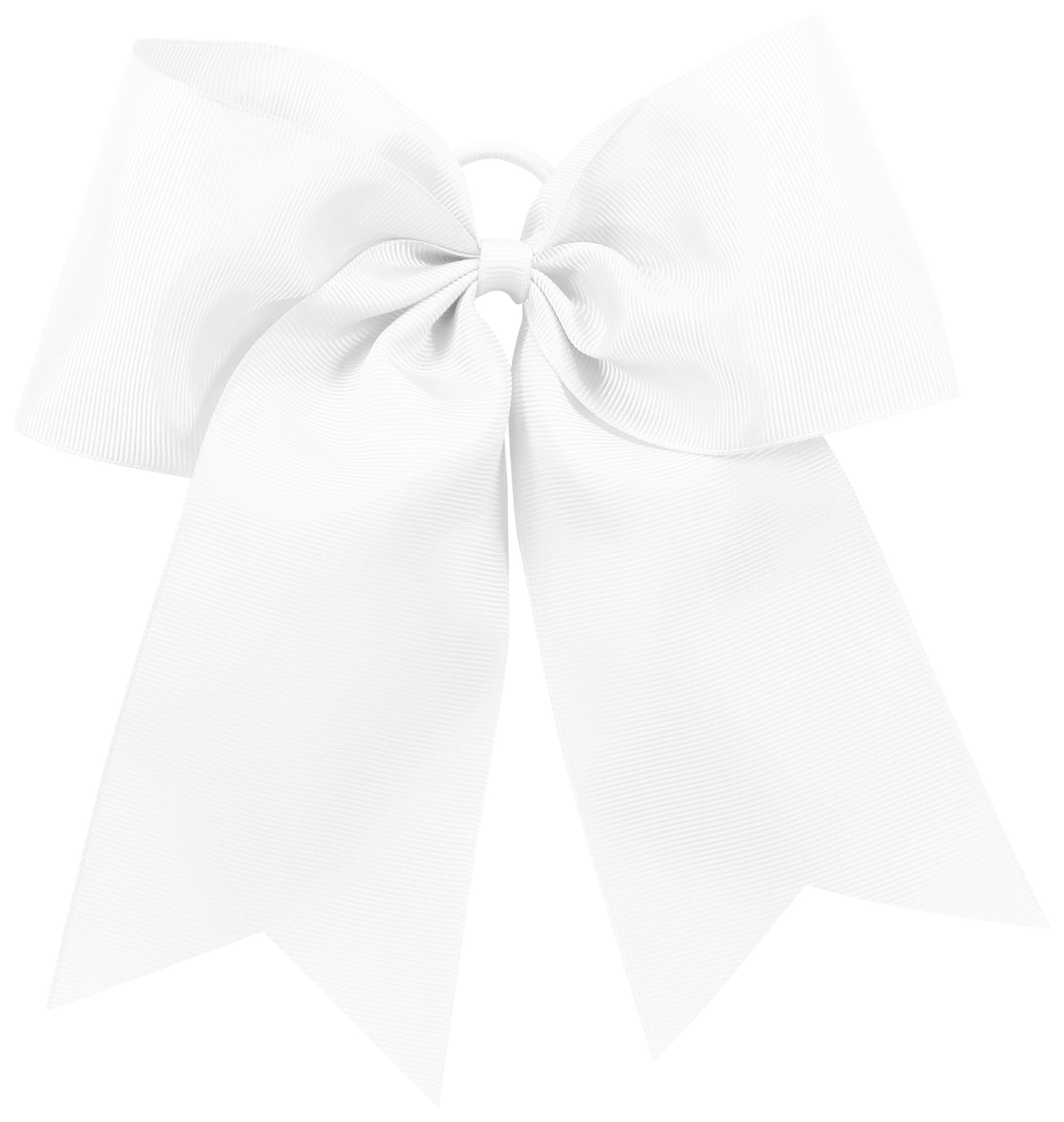 Augusta Sportswear 6701 White Cheerleading Hair Bow with Ribbon Augusta Sportswear 6701 White Cheerleading Hair Bow with Ribbon