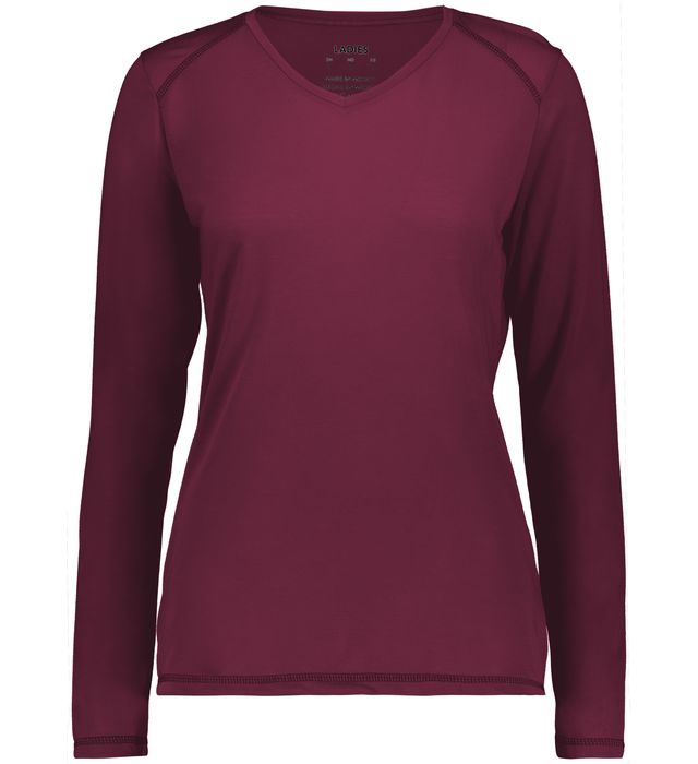 Ladies Super Soft-Spun Poly Long Sleeve Tee