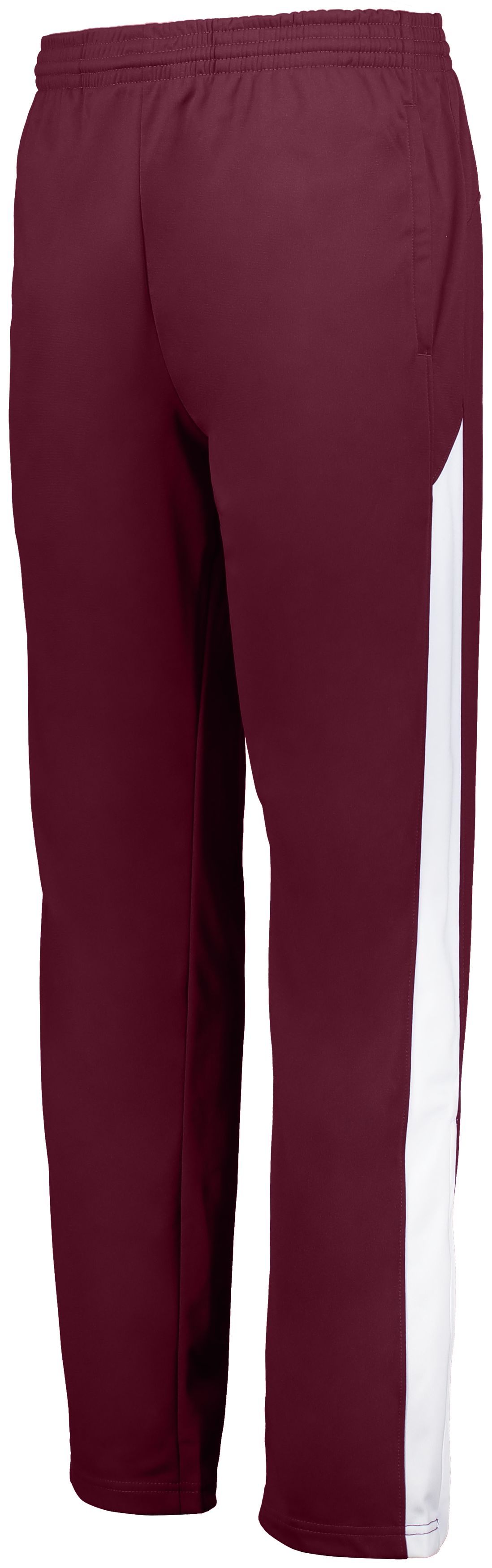 Senita Athletics Solid Maroon Burgundy Active Pants Size S - 51