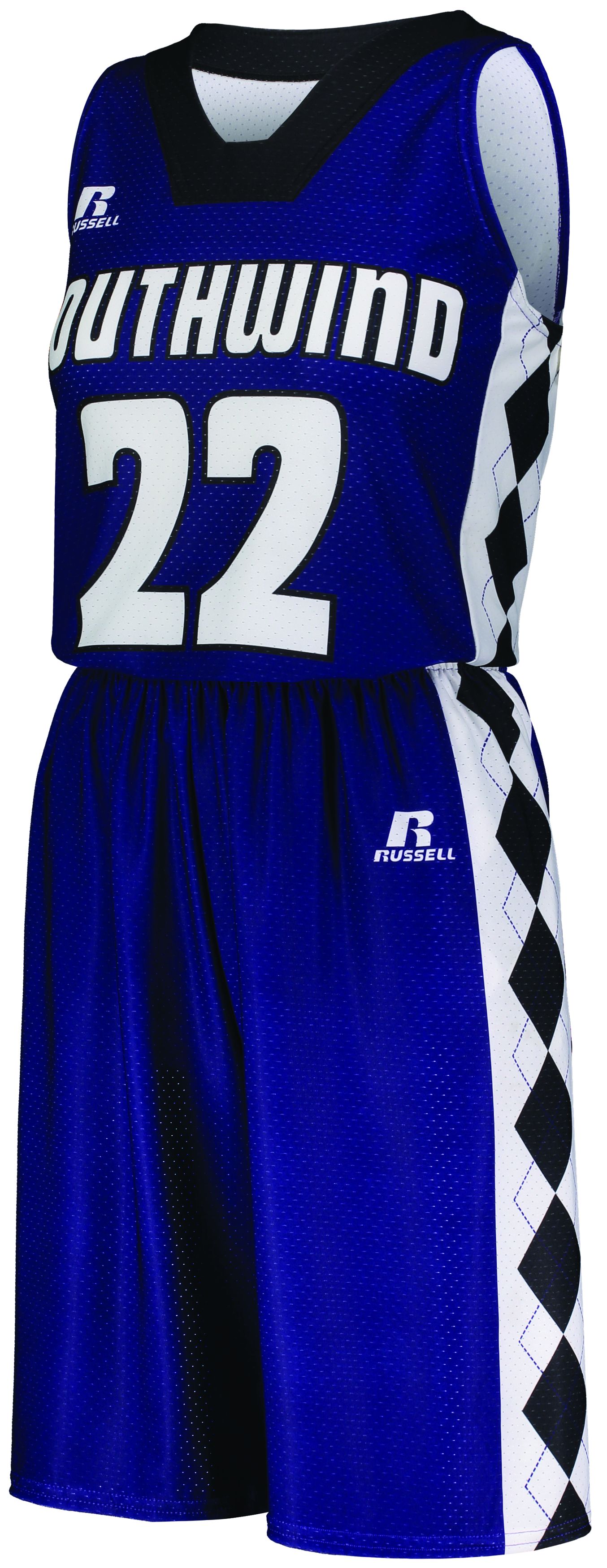 Russell CUT_7B3VTA  Ladies FreeStyle Sublimated Dynaspeed Basketball Jersey