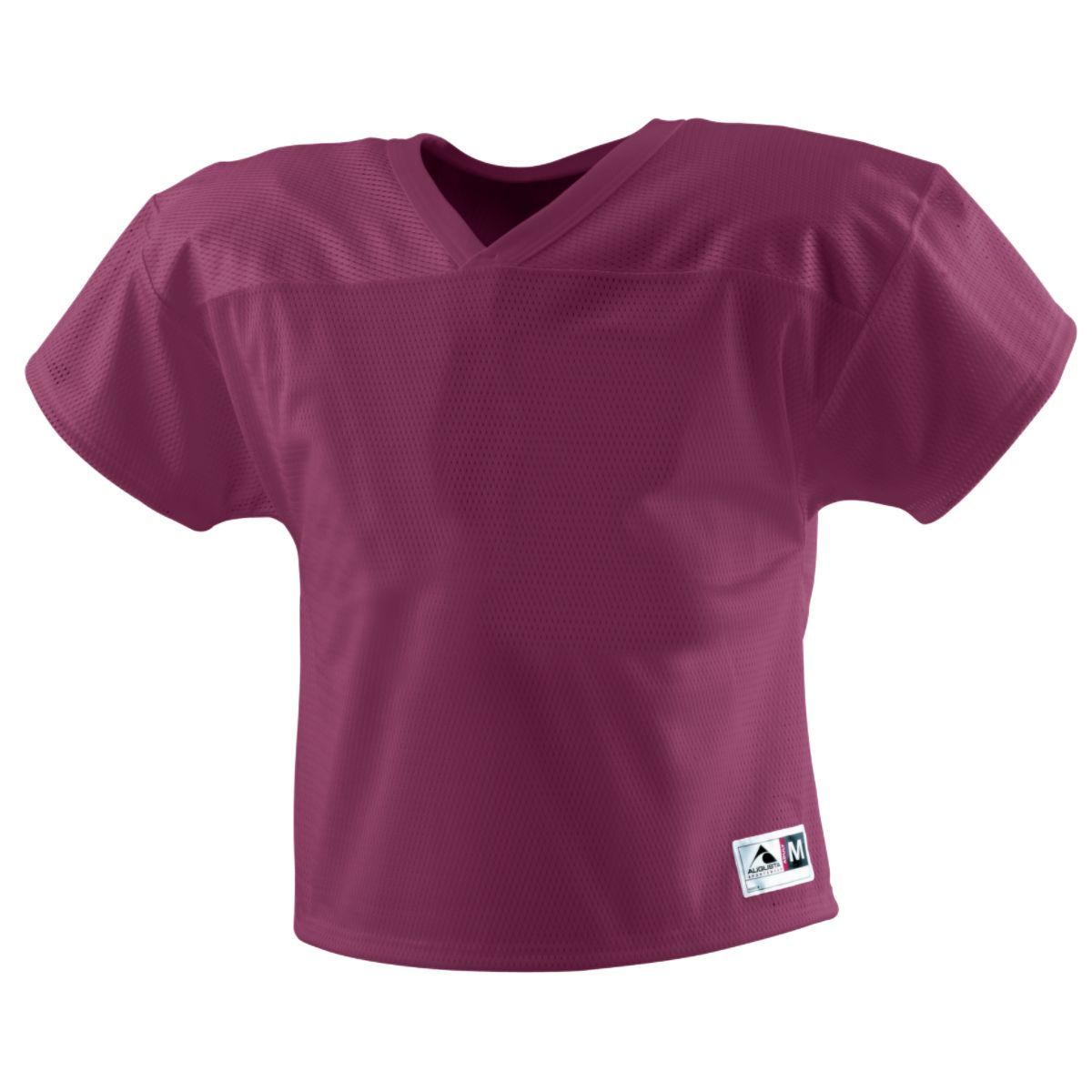 Blank Burgundy Practice Hockey Jersey With Shoulder Yoke