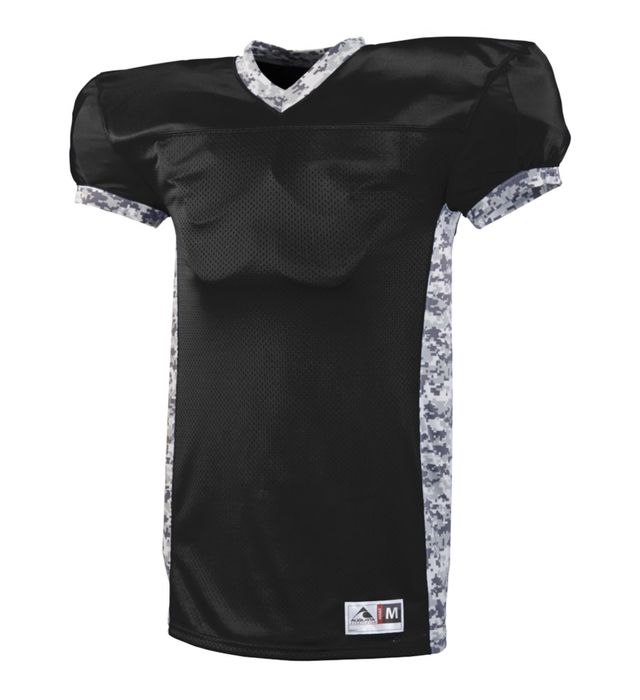 Augusta Sportswear 9550 Dual Threat Jersey - White/White Digi 3XL