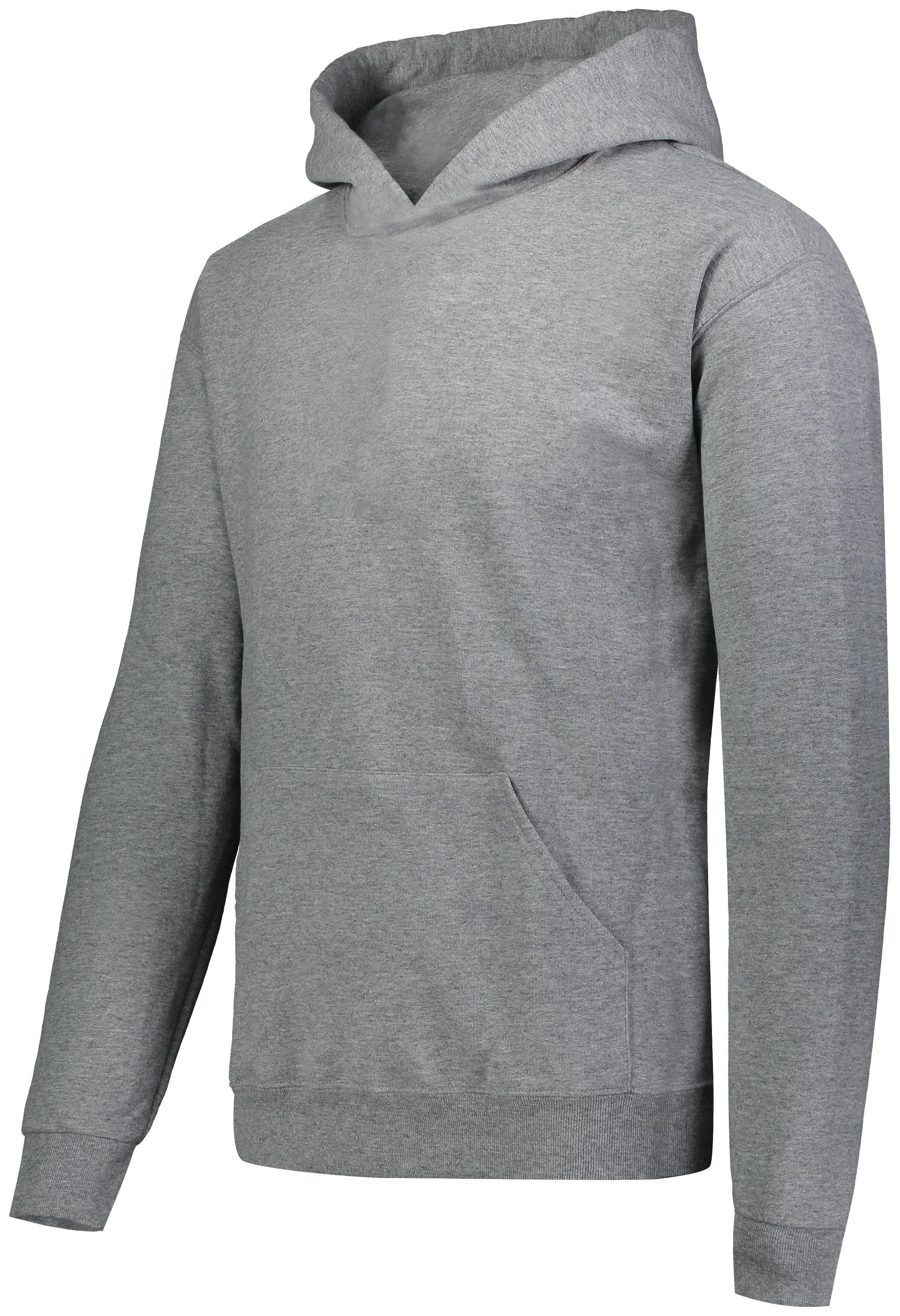 Russell Athletic® Youth Jerzees® 50 Cotton 50 Polyester Hooded Sweatshirt in Athletic Heather.