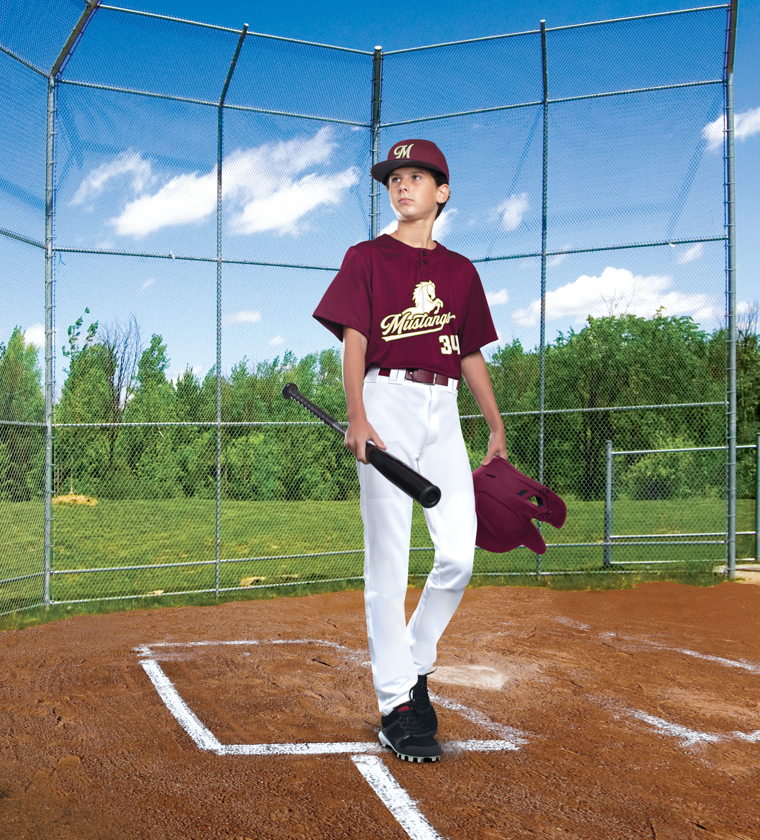 Russell Youth Boot Cut Game Baseball Pants 