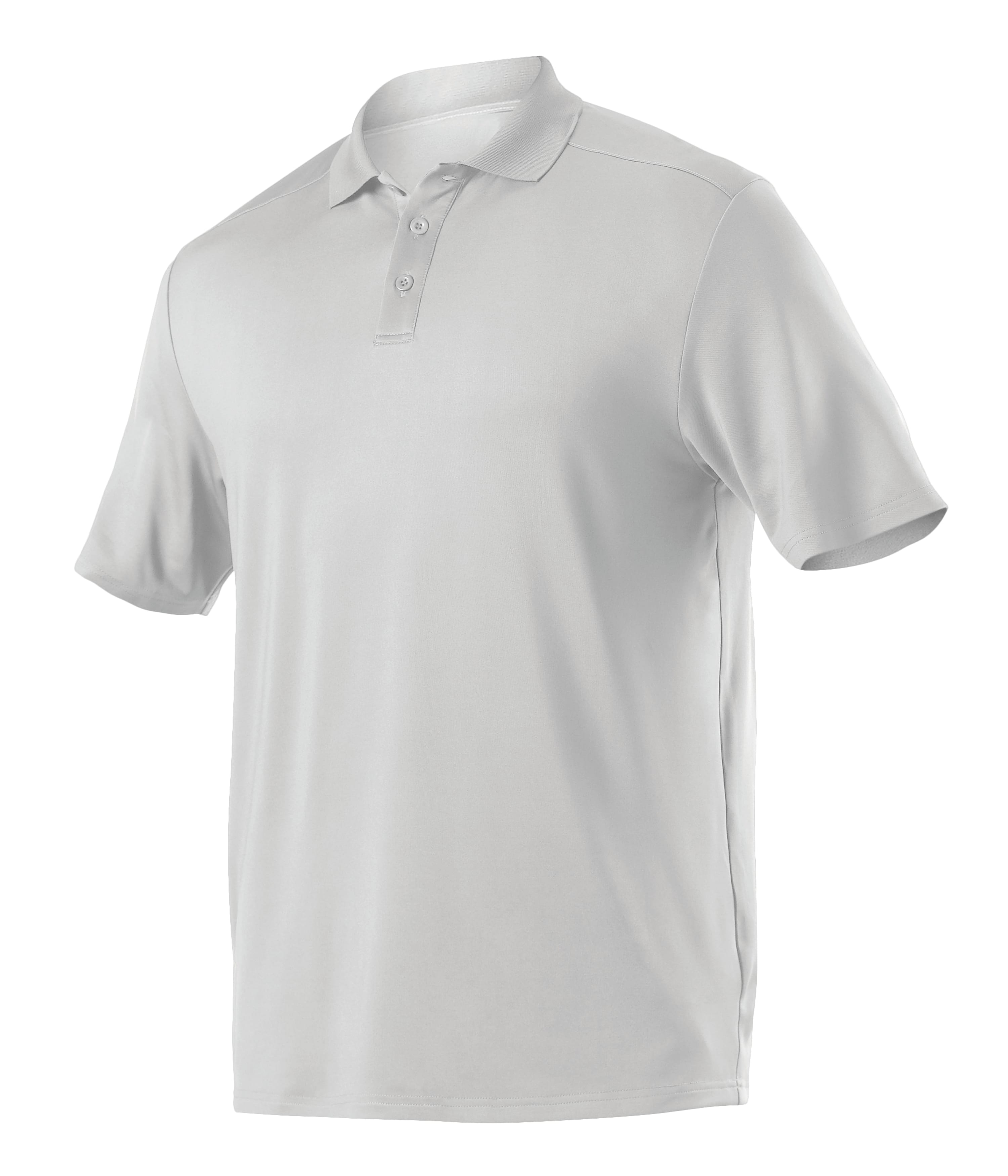 Alleson Athletic GPL5 Solid White Color Basic Polyester Polo Shirt for Men's. Alleson Athletic GPL5 Solid White Color Basic Polyester Polo Shirt for Men's.