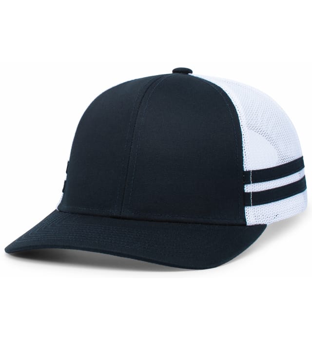 No Quarter Stripe  No quarter, Black trucker hat, Stripe