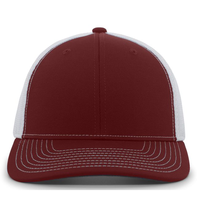 High Crown Mesh Hat for Sublimation Maroon