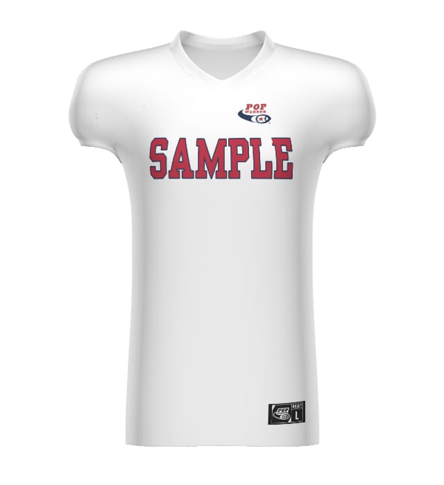 POP WARNER FREESTYLE SUBLIMATED GAME JERSEY SAMPLE                                                                              