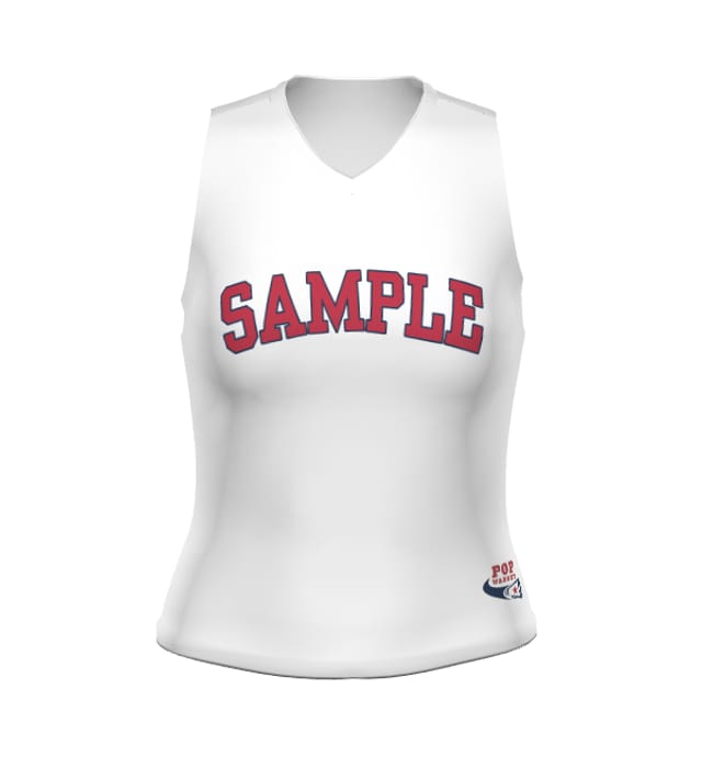 POP WARNER LADIES FREESTYLE SUBLIMATED CHEER SHELL SAMPLE                                                                       