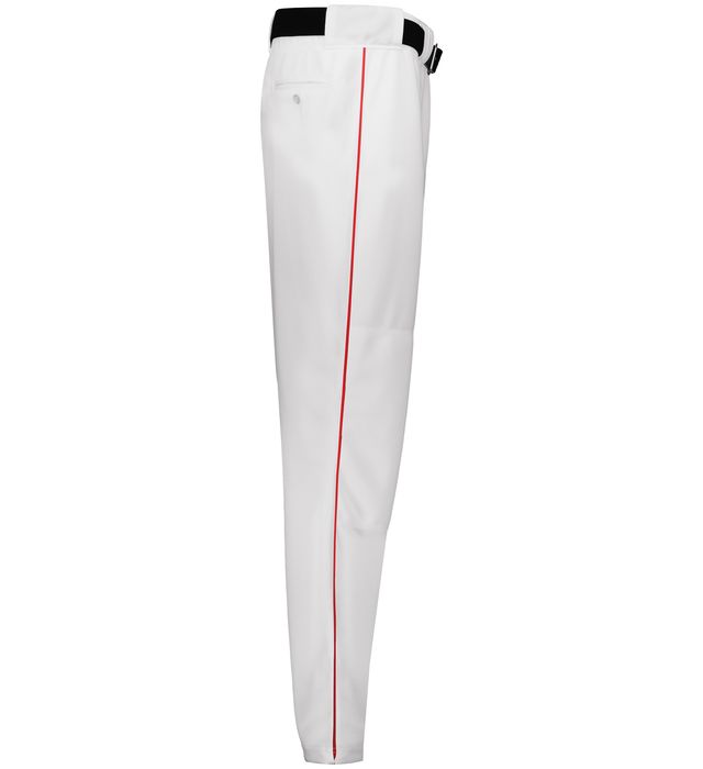 Nike white baseball cheap pants with red piping