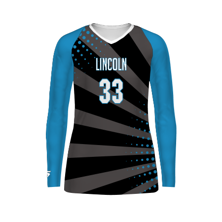 tunge leder Pointer High Five CUT_228459 | Girls FreeStyle Sublimated Long Sleeve Stretch Volleyball  Jersey