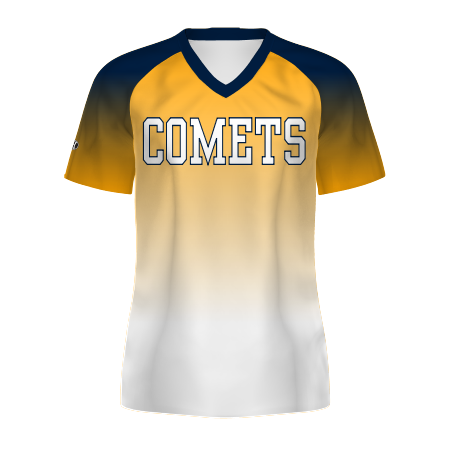 Comets White Softball Jersey