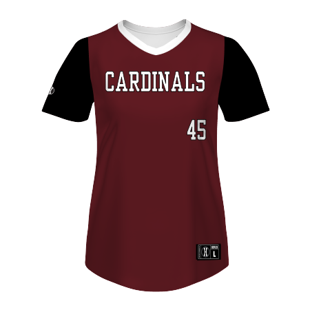 Ladies FreeStyle Sublimated Reversible V-Neck Softball Jersey