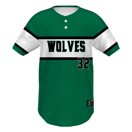 EVO9X Middlesex Youth Baseball Sublimated 2 Button Jersey Youth Small