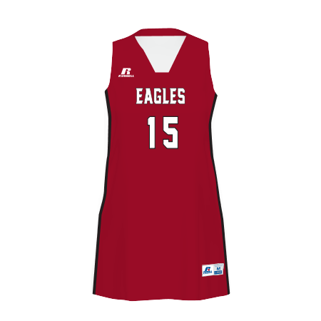 Youth Performance Double/Double Reversible Basketball Jersey - MAROON WHITE  - XL 