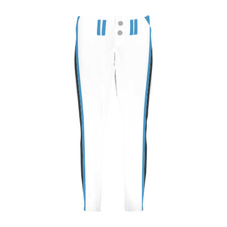 Columbia Blue Pinstripe Baseball Pants Piped - JayMac Sports Products