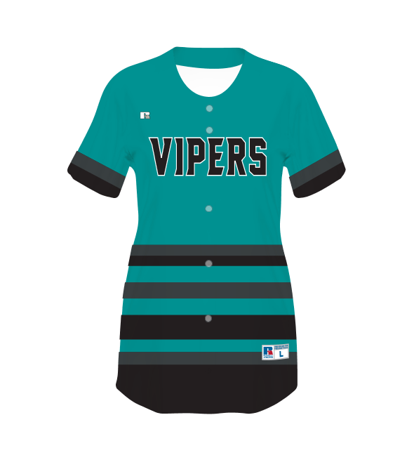 Russell CUT_745VTX Ladies FreeStyle Sublimated Faux FullButton