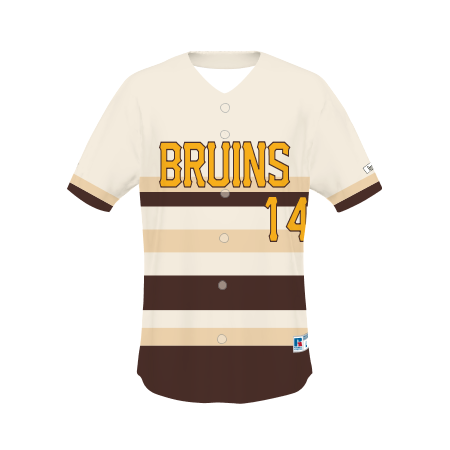 Russell CUT_R45VTM  FreeStyle Sublimated Full-Button Baseball Jersey