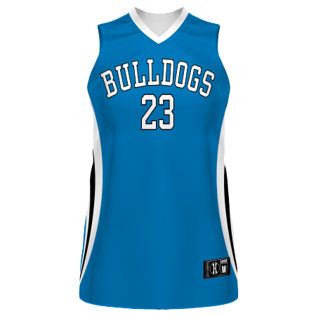 Sublimated Basketball Jersey Bulldogs style