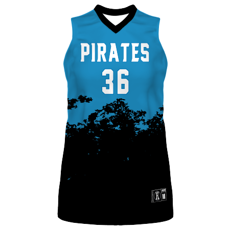 LADIES FREESTYLE SUBLIMATED TURBO BASKETBALL JERSEY